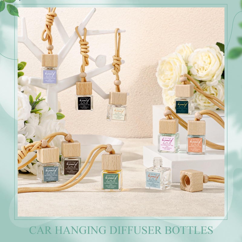Funnymoom 50 Pcs Appreciation Gift for Coworker Empty Hanging Car Air Freshener Diffuser Bulk May You Be Proud of The Work Thank You Glass Bottles Gifts for Staff Team Intern Teacher - Image 4