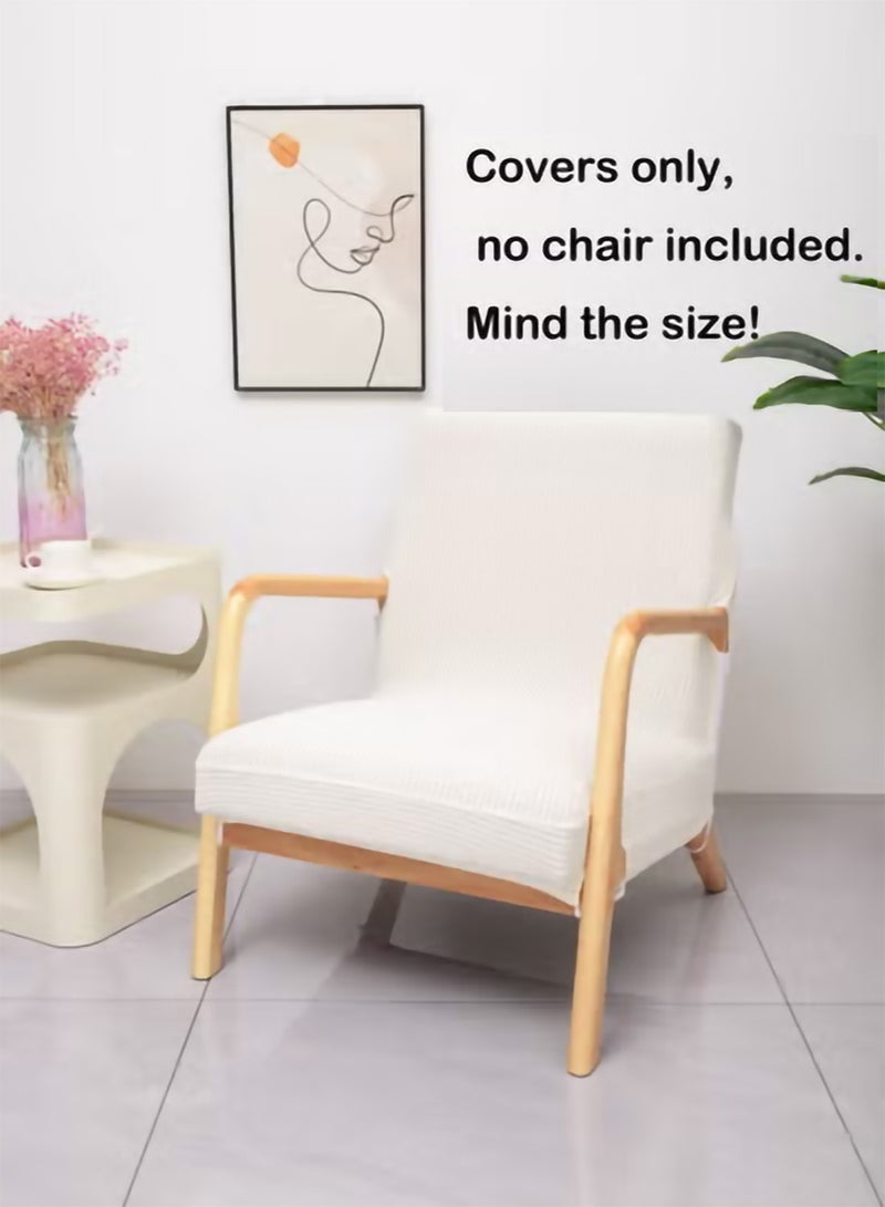 Waterproof Armchair Slipcover Elastic Modern Chair Cover Wood Arm Chair Cover Protector Seat Cover Home Decor Living Room Chair Covers(Covers only, no chair included. Mind the size!) - Image 2