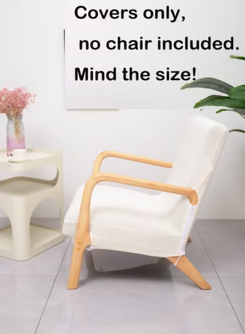 Waterproof Armchair Slipcover Elastic Modern Chair Cover Wood Arm Chair Cover Protector Seat Cover Home Decor Living Room Chair Covers(Covers only, no chair included. Mind the size!) - Image 3