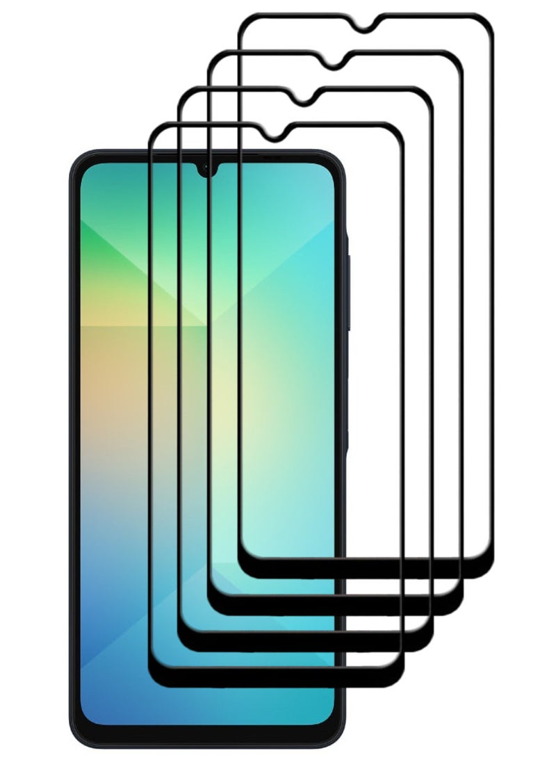 ACLIX 4 Pieces Antistatic ESD Dustproof Premium Quality High Definition Tempered Glass Screen Protector Designed For Samsung Galaxy A06 - Image 1