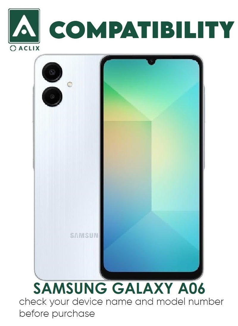 ACLIX 4 Pieces Antistatic ESD Dustproof Premium Quality High Definition Tempered Glass Screen Protector Designed For Samsung Galaxy A06 - Image 3