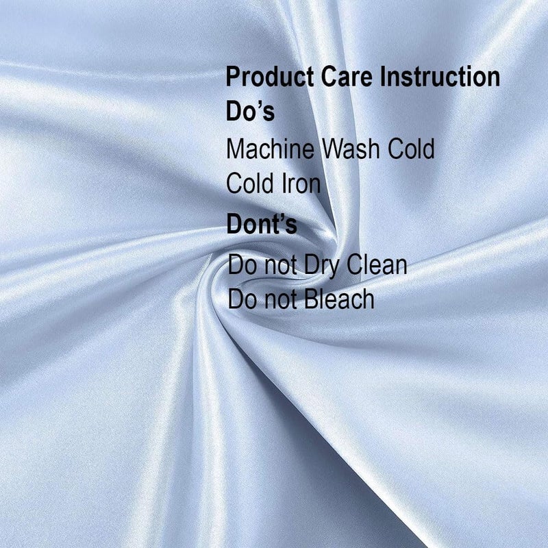 Xpower Silk Bedsheet 3-Piece Set - Luxury Silk Sheets for Superior Comfort and Body Care - Hypoallergenic flat Bed Sheet with 2 Pillowcases (Sky Blue, Queen (U.S. Standard)) - Image 2