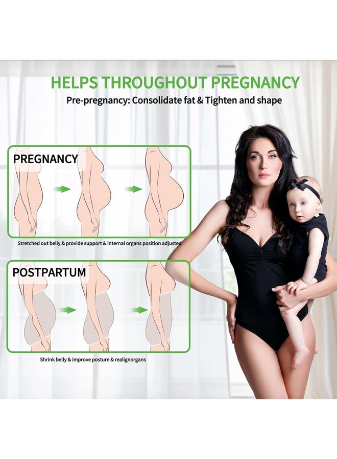 لاسيدو 2 في 1 حزام بطن بعد الولادة بيج، حزام دعم ما بعد الولادة للخصر/الحوض، حزام بطن بعد استئصال الرحم، حزام بطن - Image 3