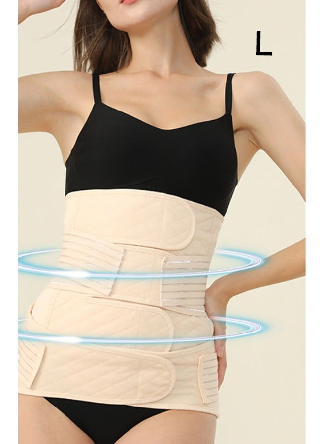 لاسيدو 2 في 1 حزام بطن بعد الولادة بيج، حزام دعم ما بعد الولادة للخصر/الحوض، حزام بطن بعد استئصال الرحم، حزام بطن - Image 1