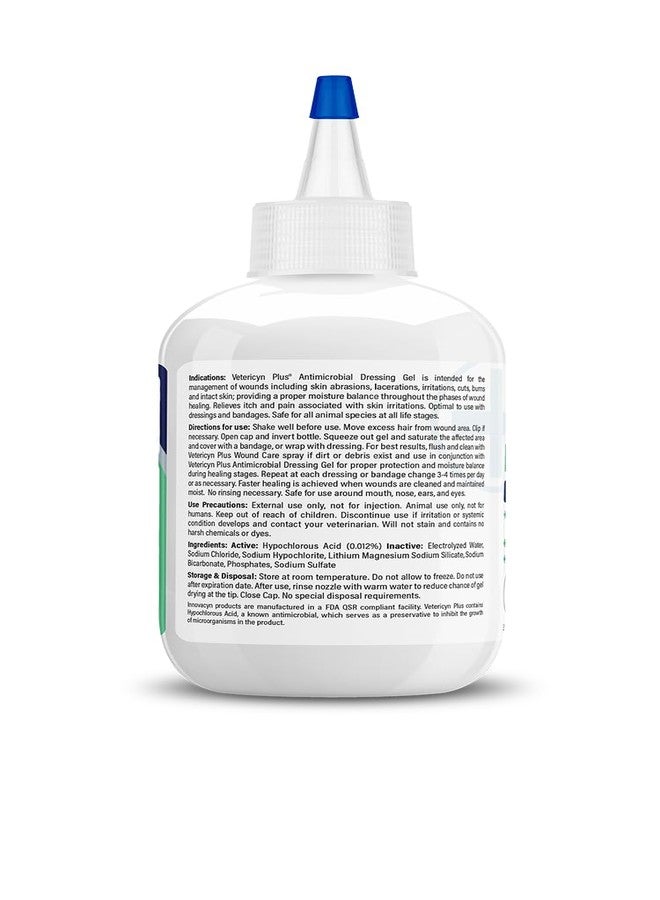 Vetericyn Plus Wound Dressing Gel for Animals| Thick Barrier Wound Care for Cats, Dogs, Horses, and Small Animals, Works on Wounds and Skin Irritations. 3 Ounces - Image 3