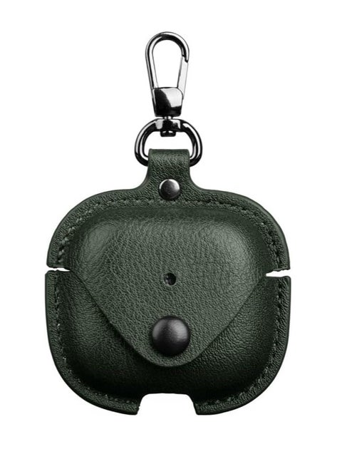 Case Compatible with Airpods 4 2024 PU Leather with Keyring Included Anti-scratch Protective Case Cover for Air pods 4 2024