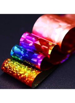 EBANKU 40 Rolls Starry Sky Nail Foil Adhesive Transfer Sticker Tips Ebanku Nail Art Stickers Tips Wraps Foil Transfer Adhesive Glitters Acrylic Diy Decoration Kit(4 Boxes)  - Image 5
