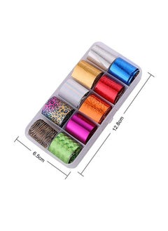 EBANKU 40 Rolls Starry Sky Nail Foil Adhesive Transfer Sticker Tips Ebanku Nail Art Stickers Tips Wraps Foil Transfer Adhesive Glitters Acrylic Diy Decoration Kit(4 Boxes)  - Image 3
