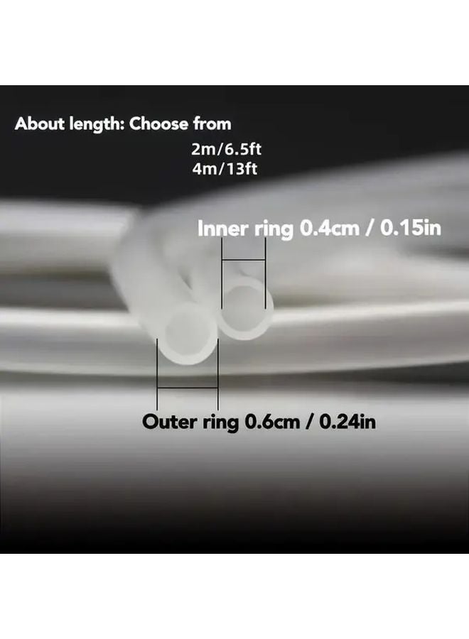 خرطوم هواء شفاف 13 قدم مرن لحوض السمك مقاوم للالتواء - Image 5