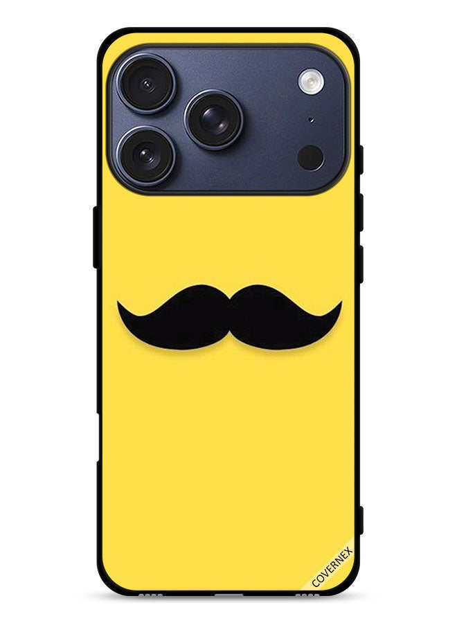 Covernex Apple iPhone 17 Pro Protective Case Cover Mustache Clip Art - Image 1