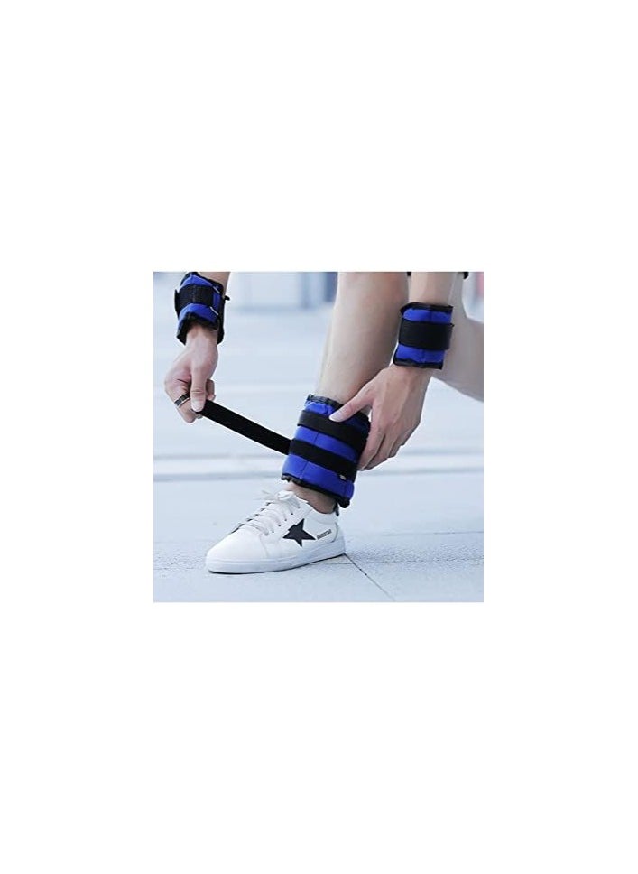Generic 2 KG Ankle Wrist Weight Durable Practical Hands or Feet Wear Resistant, Walking Jogging Gymnastics Aerobics Enthusiasts Muscle Training (1 kg x 2)  - Image 3