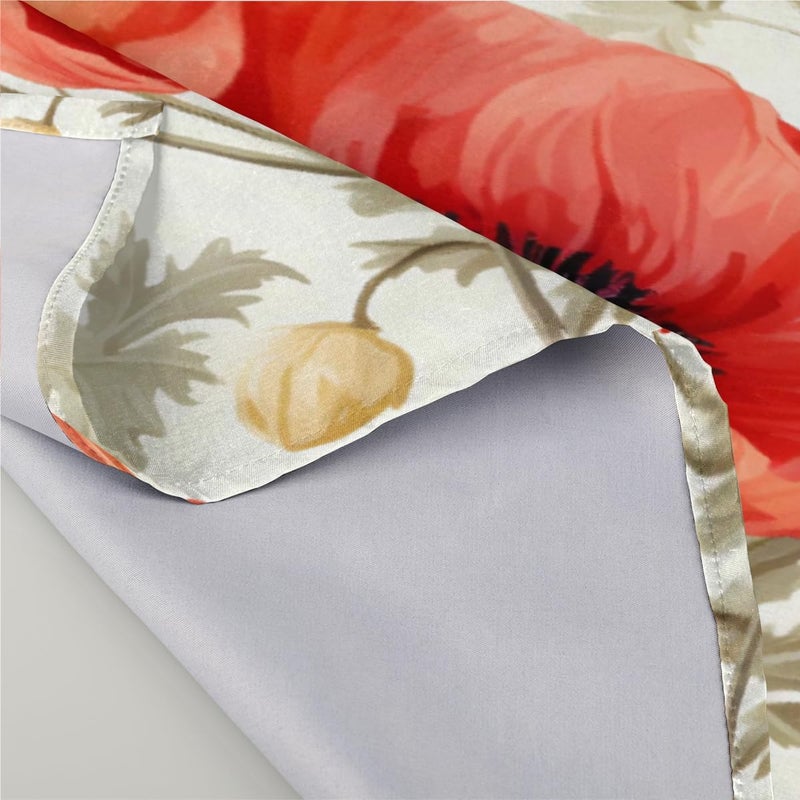 DXTKWL Cloth Napkins Set of 4 Retro Red Poppy Flower Polyester Dinner Napkins 20x20 inch Reusable Washable Table Cloth Napkins for Home Holiday Dining Wedding Party Decoration - Image 4