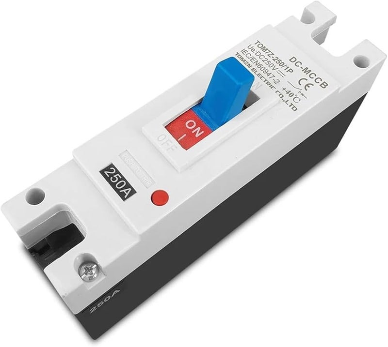 250A DC Molded Case Circuit Breaker MCCB 1P 250V Solar Photovoltaic PV Overload Protection Switch