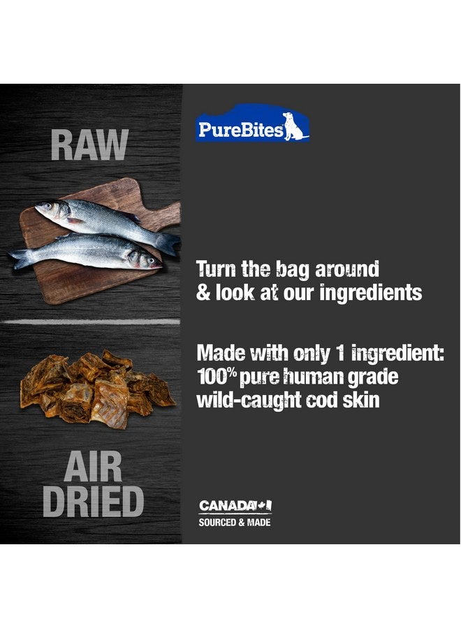 PureBites Cod Jerky Dog Treats, 1 Ingredient, Made in Canada, 4.8oz - Image 3