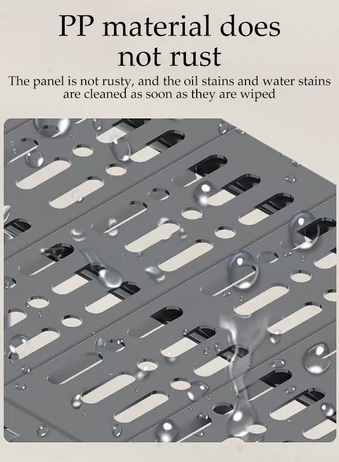 DUNISO Kitchen Storage Rack, Multifunctional Microwave rack,Countertop Rack Organizer with Non-Slip Feet, for Spices, Pots and Pans（White） - Image 3