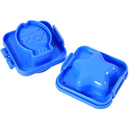 Ogrmar 6PCS Cartoon Cute Boil Egg Mold/Fish Car Heart Shape Egg Sushi Rice Mold Mould/Decorating Fondant Cake Tool (6 pcs) - Image 3