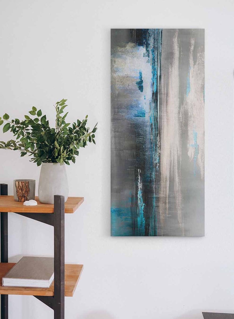 LOWHA Framed Canvas Wall Art Stretched Over Wooden Frame, Panorama Orientation Oil Painting, For Home, Living Room, Office Décor - Image 1