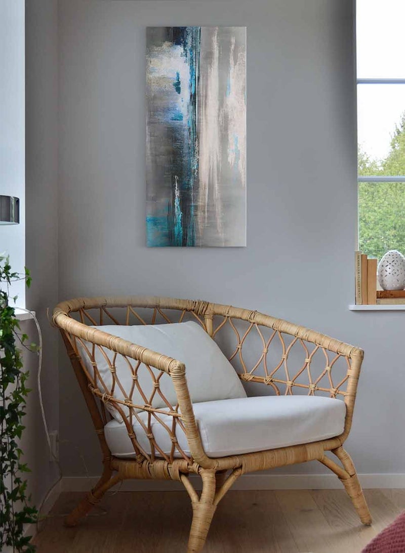 LOWHA Framed Canvas Wall Art Stretched Over Wooden Frame, Panorama Orientation Oil Painting, For Home, Living Room, Office Décor - Image 2