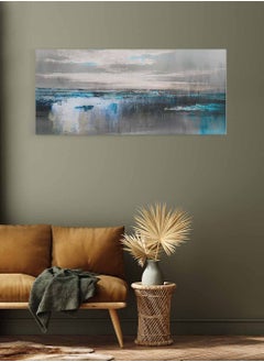 LOWHA Framed Canvas Wall Art Stretched Over Wooden Frame, Panorama Orientation Oil Painting, For Home, Living Room, Office Décor  - Image 3