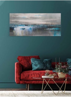 LOWHA Framed Canvas Wall Art Stretched Over Wooden Frame, Panorama Orientation Oil Painting, For Home, Living Room, Office Décor  - Image 4