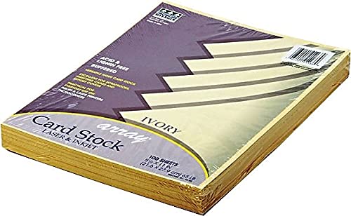 Pacon Array Card Stock-101186 Pacon Card Stock, Classic Ivory, 8-1/2" x 11", 100 Sheets - Image 3