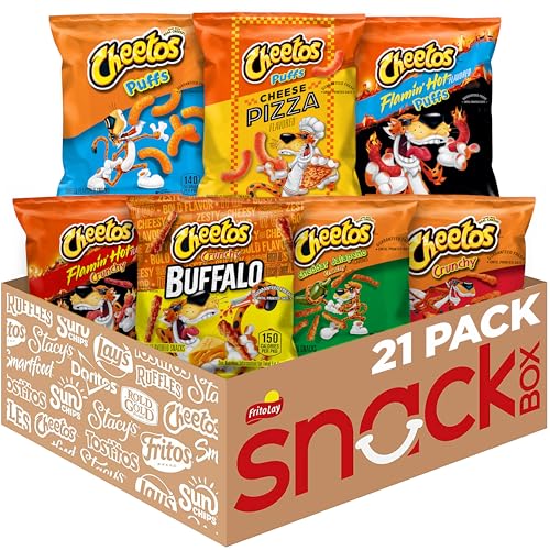 Cheetos Cheese Flavored Snacks Variety Pack of Chips (Pack of 21) - Image 1