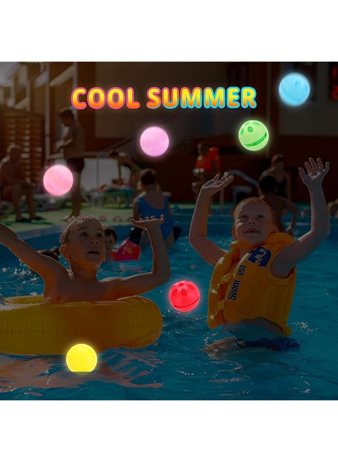 KASTWAVE Reusable Noctilucent Water Balloons Summer Toy Water Toy For Boys And Girls Pool Beach Toys For Kids Ages 3 12 Outdoor Activities Water Toys Self Sealing Water Splash Ball For Fun (6Pack) - Image 4