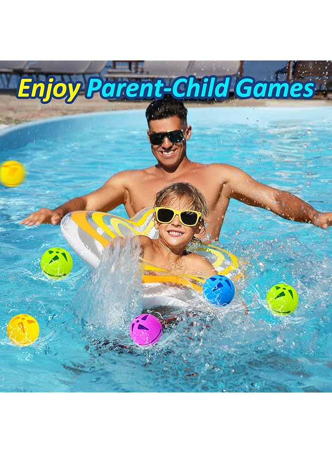 KASTWAVE Reusable Noctilucent Water Balloons Summer Toy Water Toy For Boys And Girls Pool Beach Toys For Kids Ages 3 12 Outdoor Activities Water Toys Self Sealing Water Splash Ball For Fun (6Pack) - Image 2