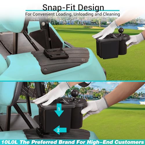 10L0L Golf Cart Ball Washer and Club Head Cleaner Kit Detachable Golf Club Head and Ball Washer Golf Cleaner for EZGO Club Car Yamaha - Image 2