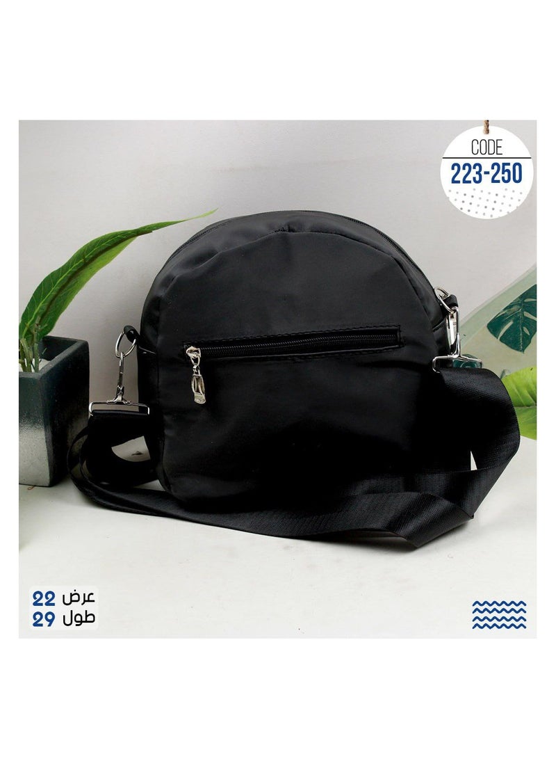 Black waterproof women's crossbody bag with a small purse  - Image 4