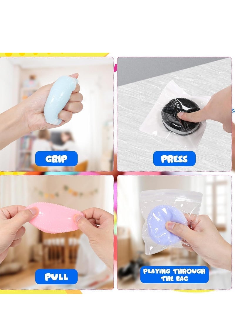 Beauenty 4PCS Squishy Biscuit Stress Relief Toy Fun Fidget Sensory Toy Cute Squishy Squeeze Toy Pinch Decompression Toy for Anxiety Relaxation for Adults Kids Ideal for Stress Relief Perfect Desk Accessory - Image 3