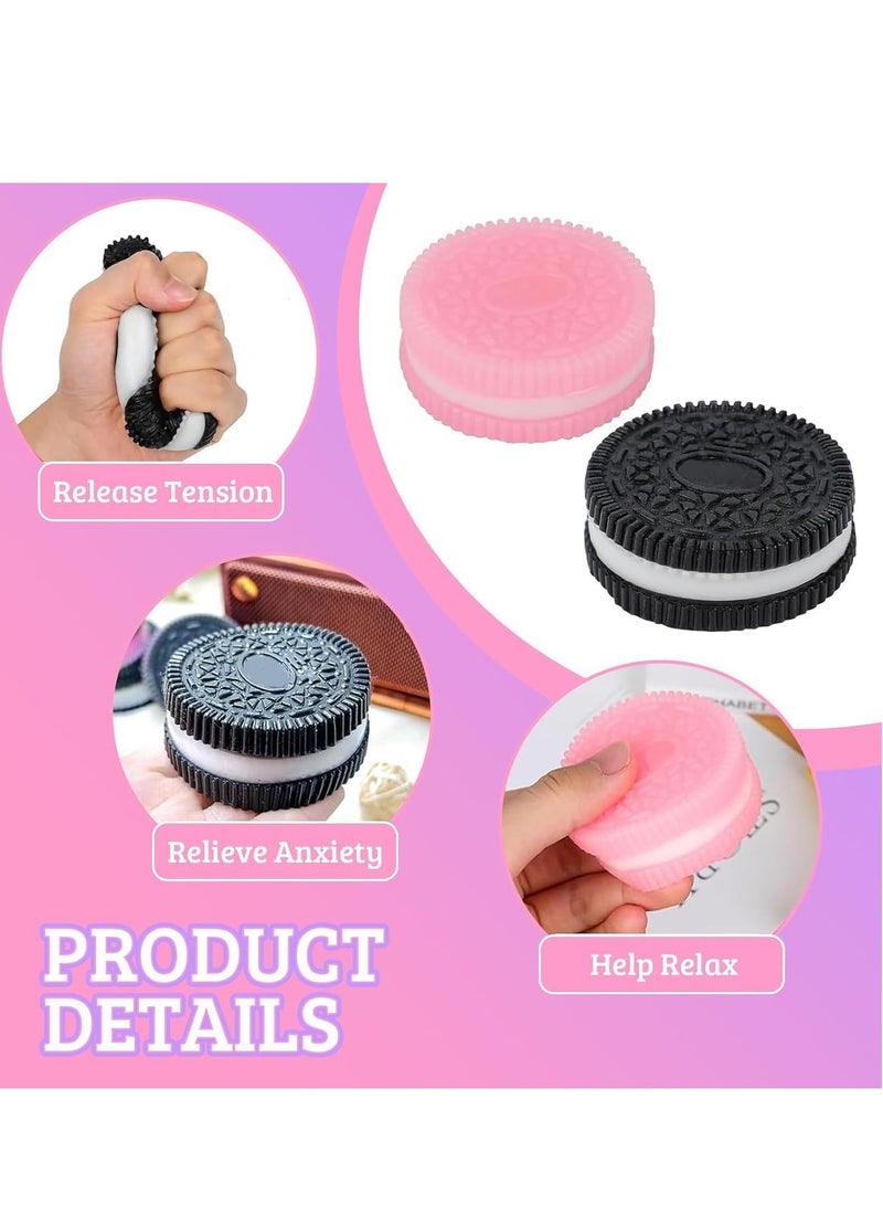 Beauenty 4PCS Squishy Biscuit Stress Relief Toy Fun Fidget Sensory Toy Cute Squishy Squeeze Toy Pinch Decompression Toy for Anxiety Relaxation for Adults Kids Ideal for Stress Relief Perfect Desk Accessory - Image 4
