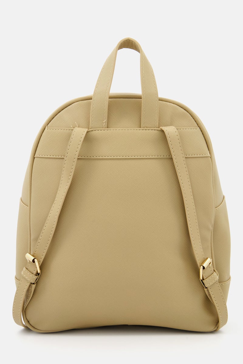 Daisy Fuentes Women Brand Logo Backpack 25L x 10W x 30H Cm, Tan - Image 2