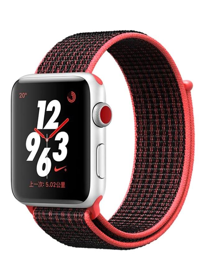 Replacement Band For Apple Watch Series 5/6/7 42/44/45mm Red/Black