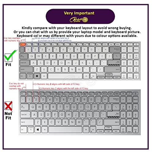 RAYA Silicone Keyboard Cover for ASUS Vivobook 15X OLED (K3504 / M3504) ASUS Vivobook S 15 OLED (K3502 / K5504 / S3502 / S5504) & Vivobook 15 OLED (X1502 / X1504) Laptops (Black) - Image 2