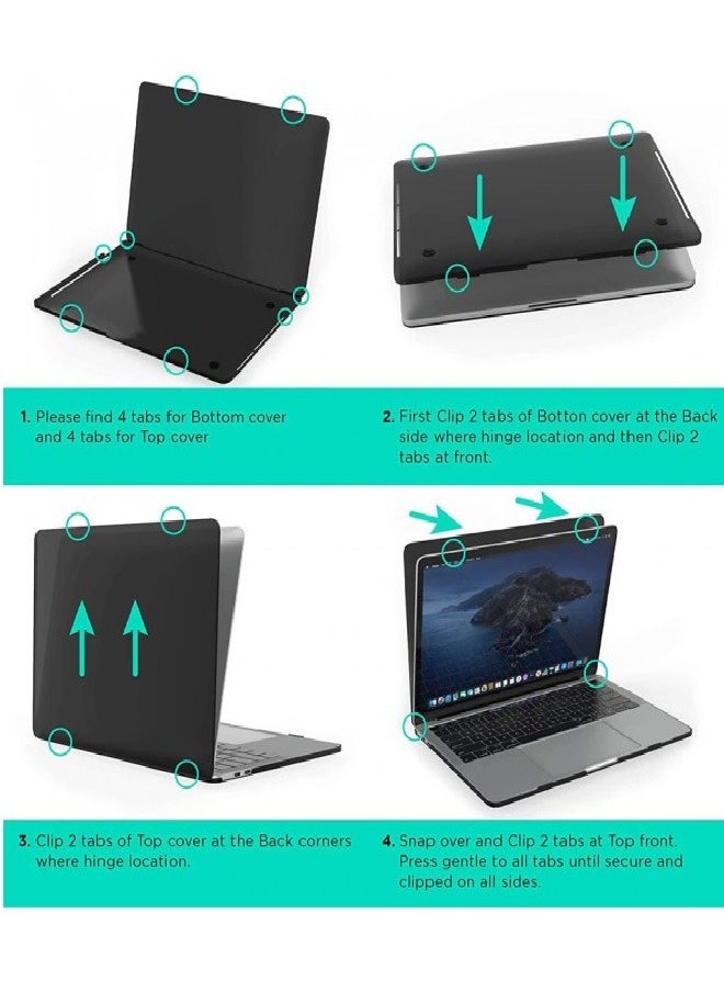 CATANES Hard Cover for MacBook Air 13" A1466 (2017) - Black  - Image 5