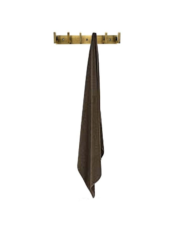 VOLO® Antique Brass 6 Pin Metal Bathroom Cloth Hooks Hanger Door Wall Robe Hooks Rail for Hanging Keys,Clothes,Towel (Antique) (Pack of 2 Pcs.) - Image 5