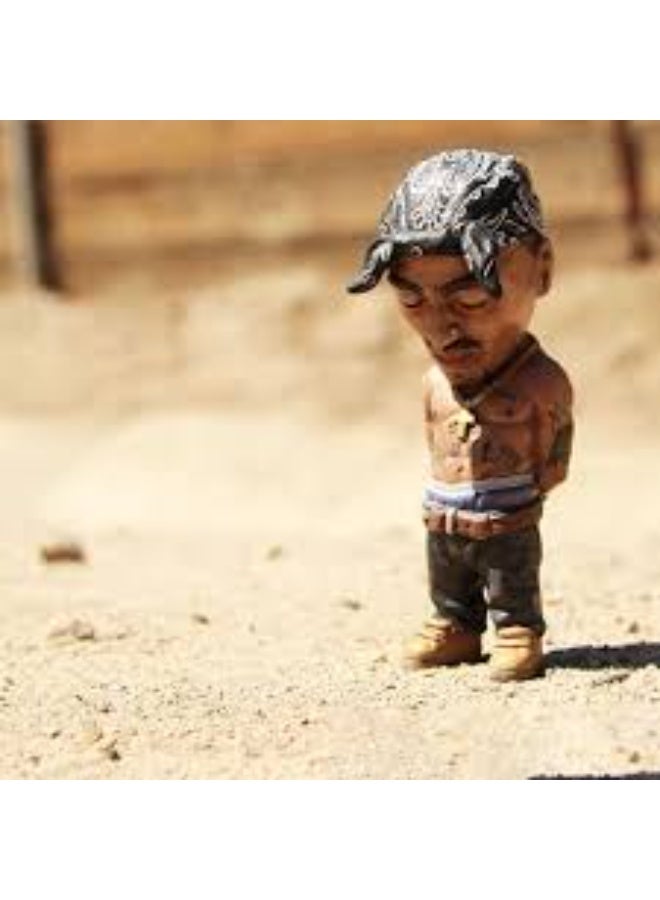 مجسم تذكاري فني يجسد شخصية أسطورة الراب توباك شاكور (2Pac) بتصميم واقعي ودقيق - Image 3
