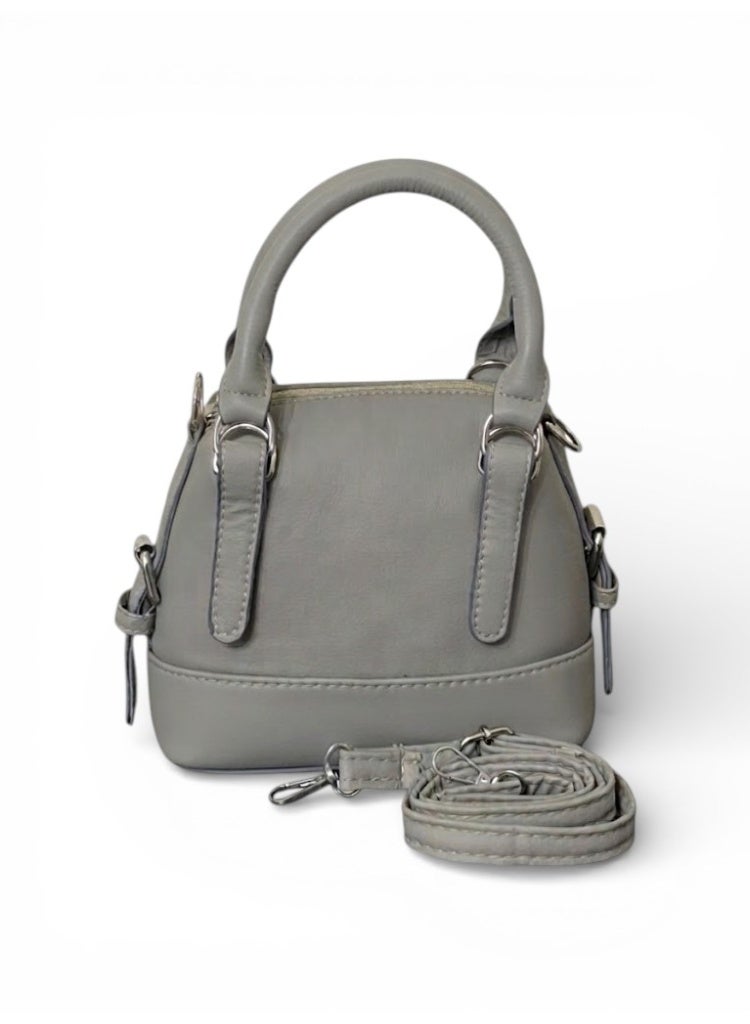 لايف ستيلاش  حقيبة كروس جلدية مميزة ZC-4 - رمادي - Image 2