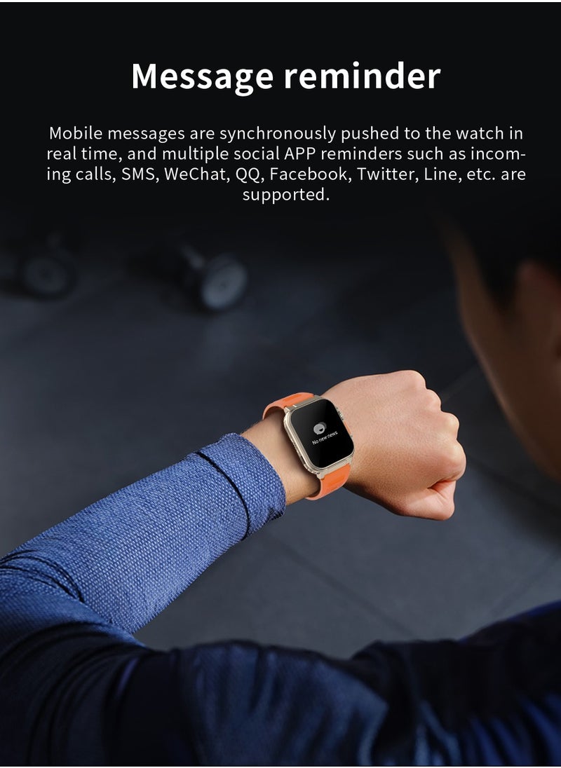 LIGE - AMOLED HD Screen Bluetooth Call Smart Watch 600mAh Big Battery Multi-sports Fitness Tracker with Replaceable Strap for Men - Image 1