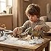 Gemini&Genius GeminiGenius Smilodon Action Figure Toy SaberToothed Tiger Wild Animal Model Toy Beautiful and Accurate Sculptures of Tiger Animal Figure Gift Collection Display Play for Kids Collectors - Image 4