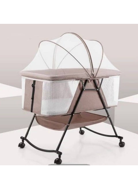 Portable Foldable Baby Bed for Newborn Infant Cradle Newborn Bed Multifunctional Sleep Rocking Bed with Mosquito Net