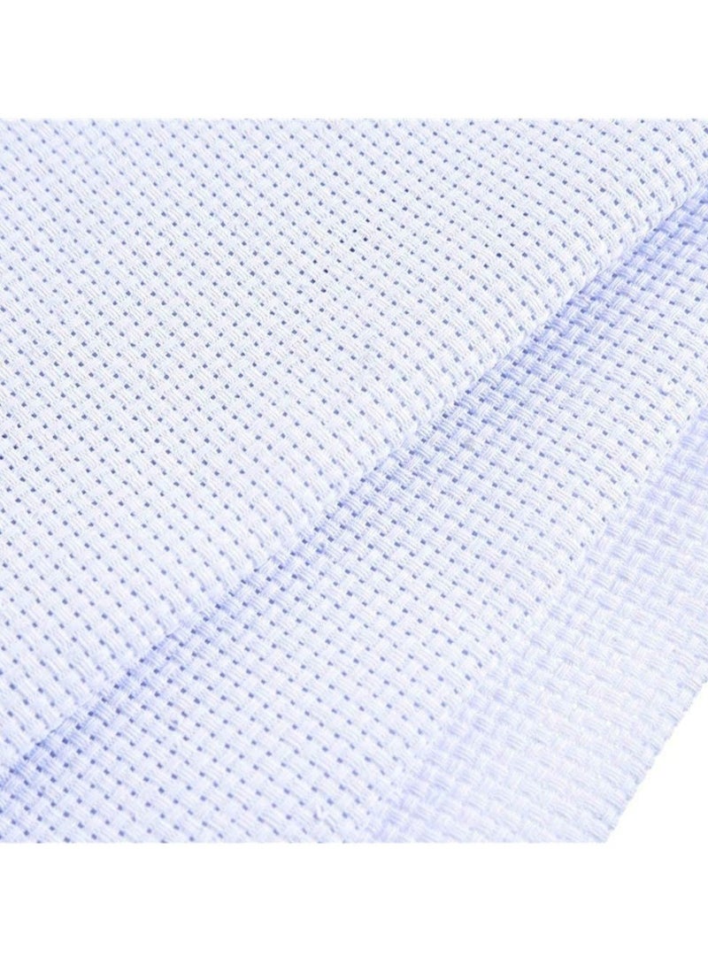 Captaintech 10 Pcs Embroidery Cloth, Classic Reserve Aida Cloth Cross Stitch Cloth, Reserve Aida Cloth, White Cross Stitch Cloth, Including 5 Pcs 30 × 45 cm and 5 Pcs 30 ×30 cm for Embroidery - Image 2