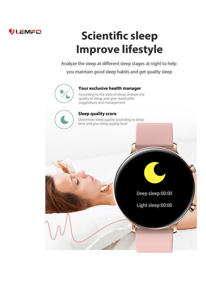 نيبمينينت سوار ذكي يعمل باللمس بالكامل ومزود بتقنية البلوتوث ذهبي ووردي - Image 2