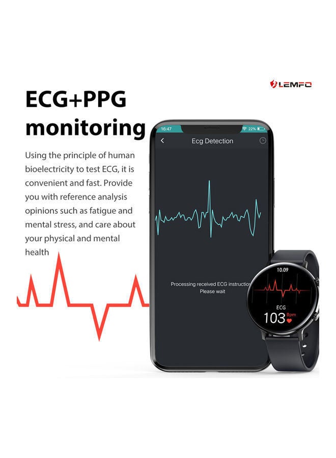 نيبمينينت سوار ذكي يعمل باللمس بالكامل ومزود بتقنية البلوتوث ذهبي ووردي - Image 3