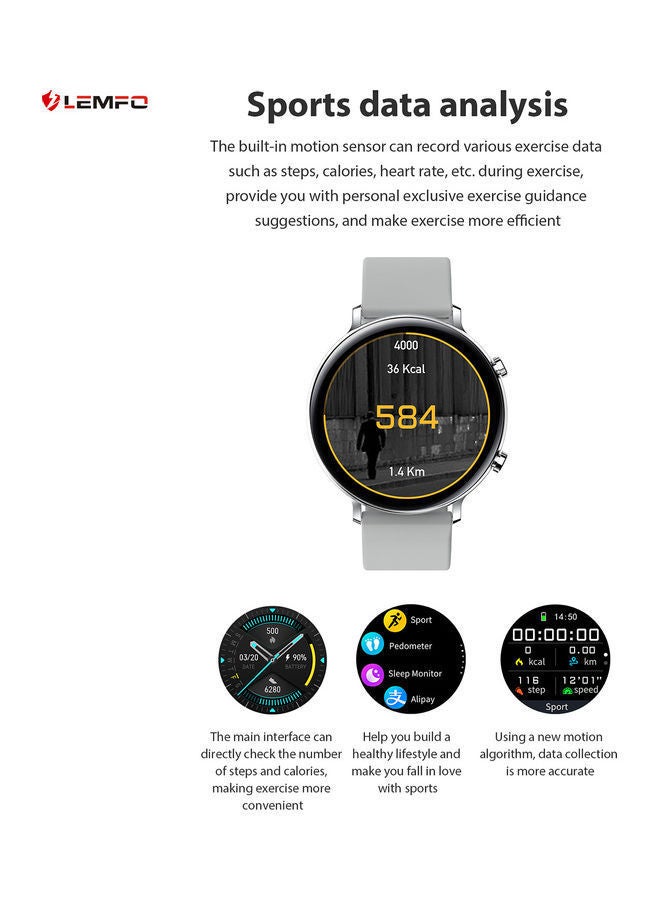 نيبمينينت سوار ذكي يعمل باللمس بالكامل ومزود بتقنية البلوتوث ذهبي ووردي - Image 4