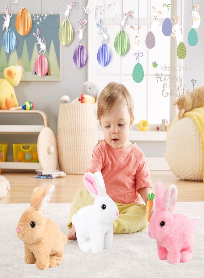 Vizela Bunby Realistic Rabbit Toy,Easter Realistic Rabbit Toys,Realistic Bunny Can Walk and Talk,7'' Interactive Plush Bunny,Hops,Twitches & Wiggles Ears,Lifelike Movements,Easter Gift(Brown) - Image 2