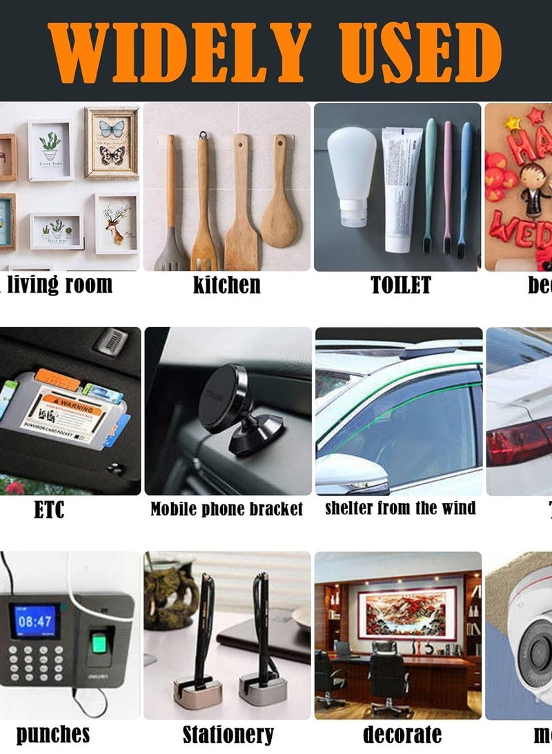 60 Pieces of Double-Sided Adhesive Tape – Industrial Tape for Offices & Packaging: Strong Adhesion, No Residue - Image 4