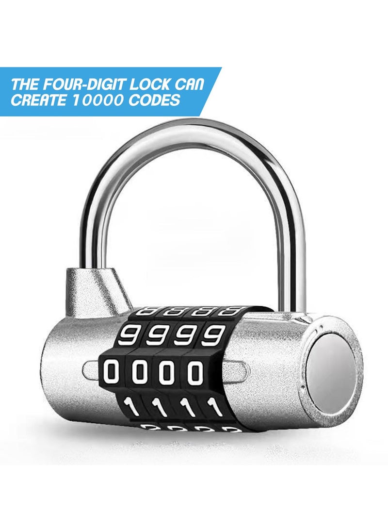 Combination Padlock, Large 4-Position Outdoor Waterproof resettable Combination Padlock, 304 Stainless Steel Shackle, Suitable for Various Outdoor Places - pzsku/ZEDB565EDCFFA90C300EEZ/45/_/1733659018/dae4f917-d87f-46b8-b948-4db9ee9ac5e9