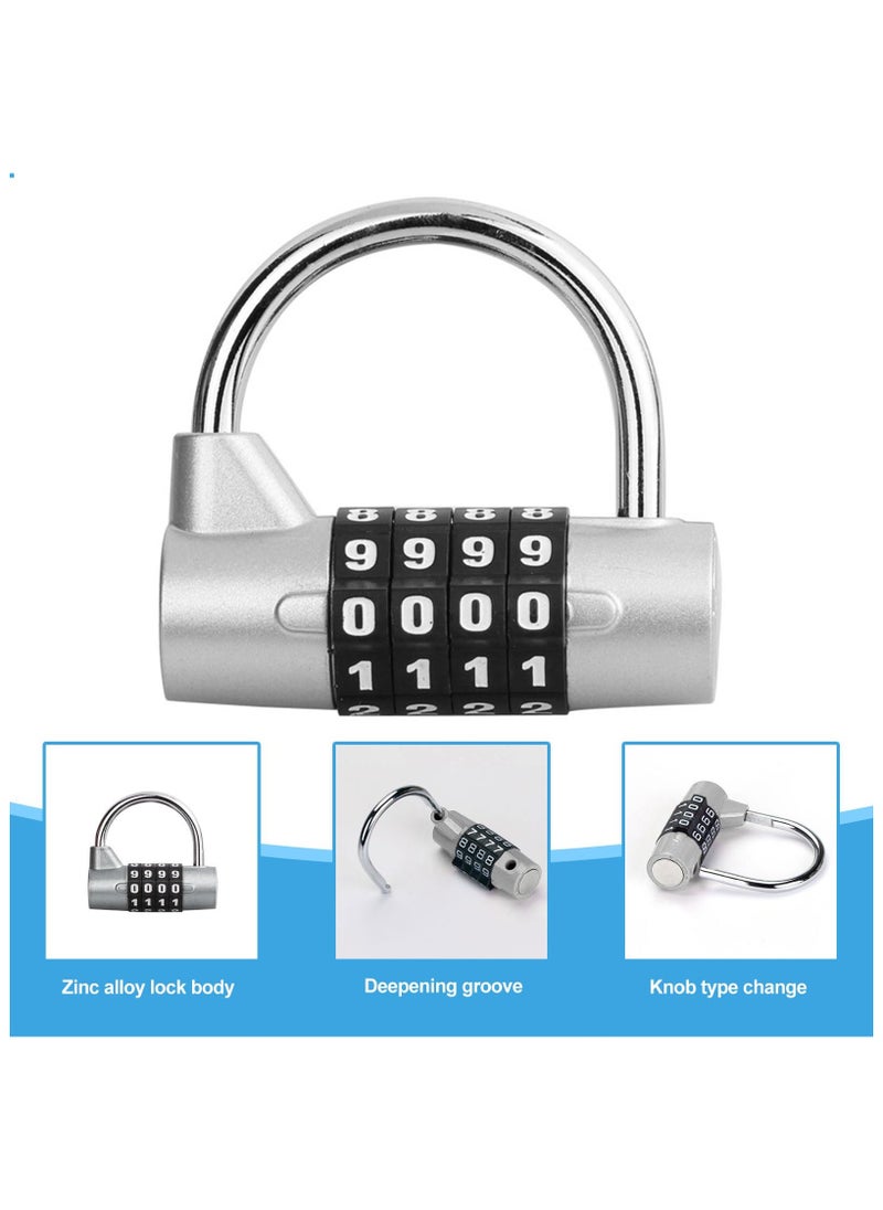 Combination Padlock, Large 4-Position Outdoor Waterproof resettable Combination Padlock, 304 Stainless Steel Shackle, Suitable for Various Outdoor Places - pzsku/ZEDB565EDCFFA90C300EEZ/45/_/1733659028/c0a068e7-8603-4010-91cf-d4b50167e708